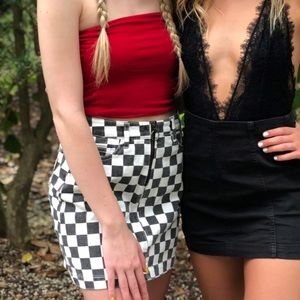BDG checkered skirt